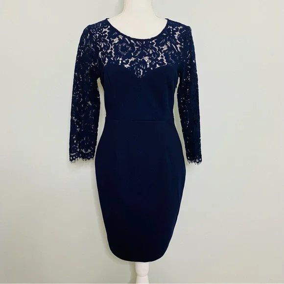 Lulus | Dresses | Lulus Navy Lace Backless Cocktail Dress Size Medium Nmt |  Poshmark